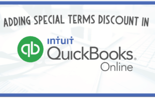 Adding Special Terms in QuickBooks Online