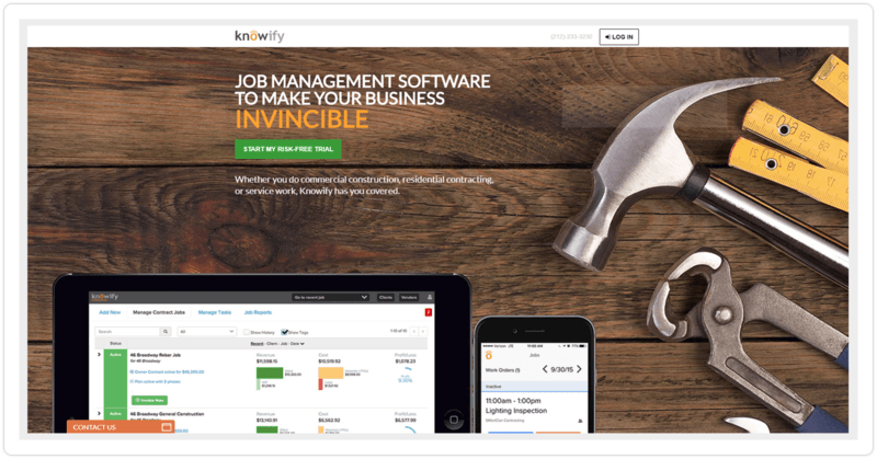 Knowify Homepage Smaller